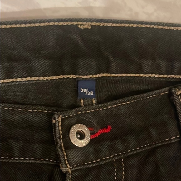 Vintage Tommy Hilfiger Black Straight-Leg Jeans with Classic Design - Picture 2 of 7